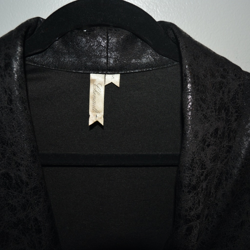 Shell Cracked Black Blazer